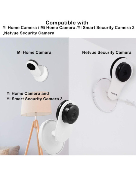 Soporte de pared para cámara Yi Home 1080p - Paquete de 4 Soporte de pared para cámara Yi Home 1080p - Paquete de 4