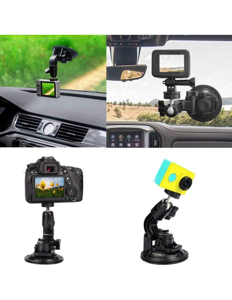 Soporte de Ventosa para Coche Walway 9cm Ajustable GoPro Soporte de Ventosa para Coche Walway 9cm Ajustable GoPro