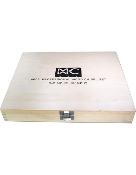 Juego de 6 Cinceles MKC de Acero Cr-V con Mango de Madera Juego de 6 Cinceles MKC de Acero Cr-V con Mango de Madera