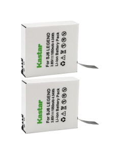 Kastar Paquete de 2 Baterías Litio-Ion para SJCAM SJ6 Legend