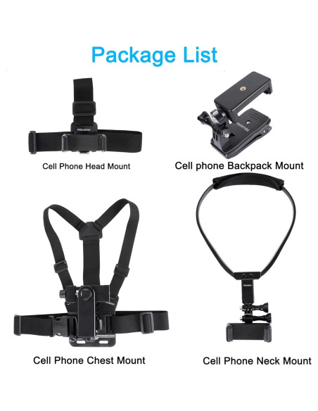 Kit de Montaje PellKing para Teléfonos y Cámaras Deportivas Kit de Montaje PellKing para Teléfonos y Cámaras Deportivas