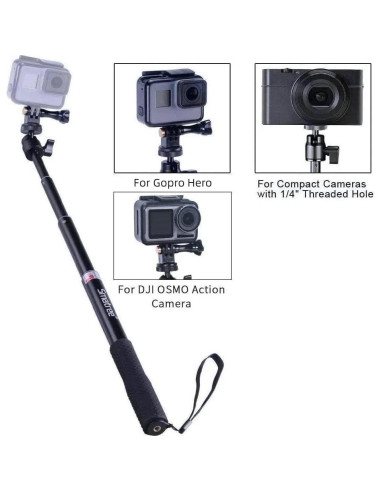 Selfie Stick Extensible Smatree 30-93 cm para GoPro e Insta360