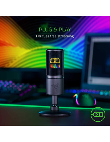 Micrófono de Streaming Razer Seiren Emote con LED Interactivo
