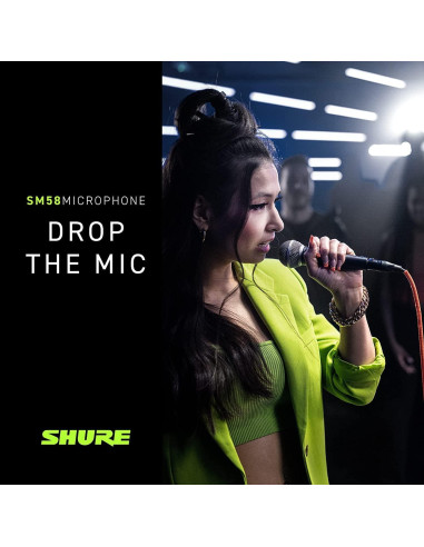 Micrófono Dinámico Cardioide Shure SM58-LC para Voces