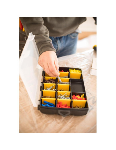 Organizador STANLEY STST81680-1 17 Compartimentos Transparente