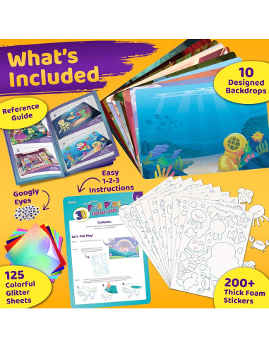 Kit de Arte Creativo Stargo Foil 3D para Niños 4-9 Años