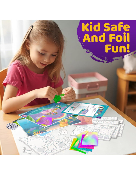Kit de Arte Creativo Stargo Foil 3D para Niños 4-9 Años Kit de Arte Creativo Stargo Foil 3D para Niños 4-9 Años