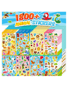 Stickers de Animales Sinceroduct - 1800+ Piezas Reutilizables