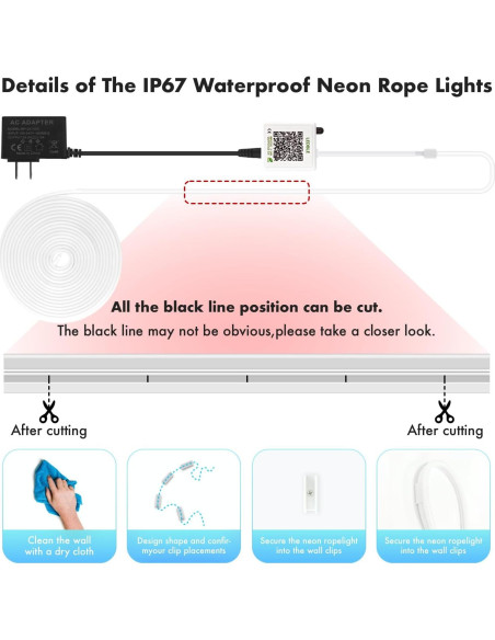 Luces LED RGB 6.1m ShenZhen - Control Remoto y App Luces LED RGB 6.1m ShenZhen - Control Remoto y App