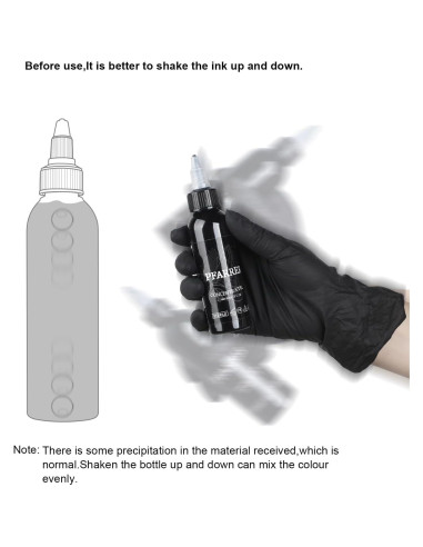 Tinta de Tatuaje Negra PFARRER 60ml Vegana Alta Calidad