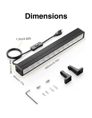 Onforu 4 Luces Negras LED 42W para Decoración y Fiestas