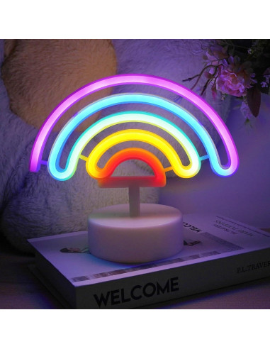Luz de Neón Arcoíris LED BHCLIGHT - Decoración Multicolor