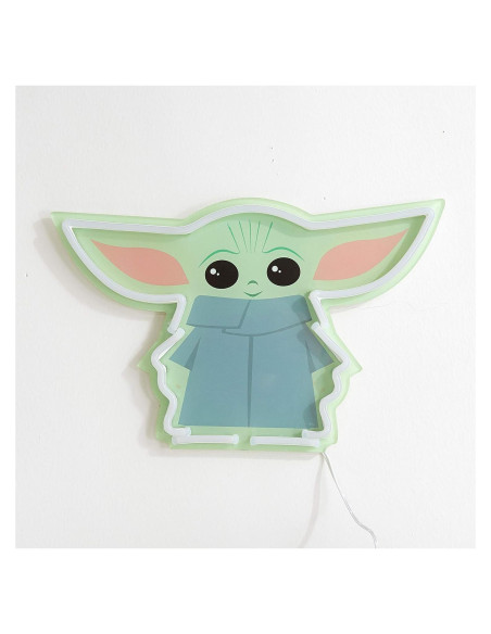 Arte de Pared LED Neón Star Wars El Niño 30x19.2 cm Idea Nuova Arte de Pared LED Neón Star Wars El Niño 30x19.2 cm Idea Nuova