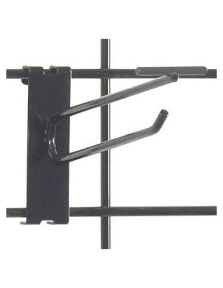 100 Ganchos Negros de 15.24 cm para Pared de Rejilla 100 Ganchos Negros de 15.24 cm para Pared de Rejilla