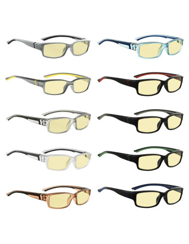 Eyekepper Gafas de Lectura +1.00 Bloqueo Luz Azul 10 Pzas