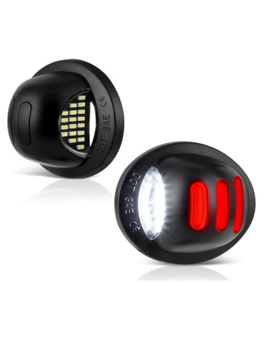 Tubo Neon LED Rojo VIPMOTOZ para Placa Ford F150 F250 F350