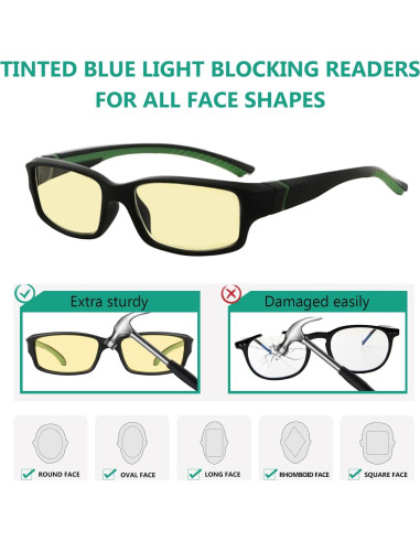 Eyekepper Gafas de Lectura +1.00 Bloqueo Luz Azul 10 Pzas