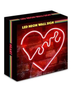 Luz LED Neón Rojo Amor Isaac Jacobs 35.56x35.56 cm USB 2