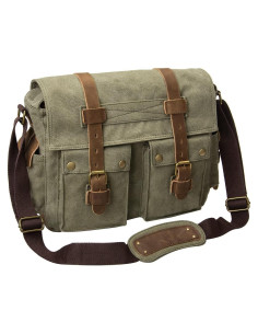 Bolsa de Mensajero Impermeable P-chaos6039 para Cámara DSLR Verde