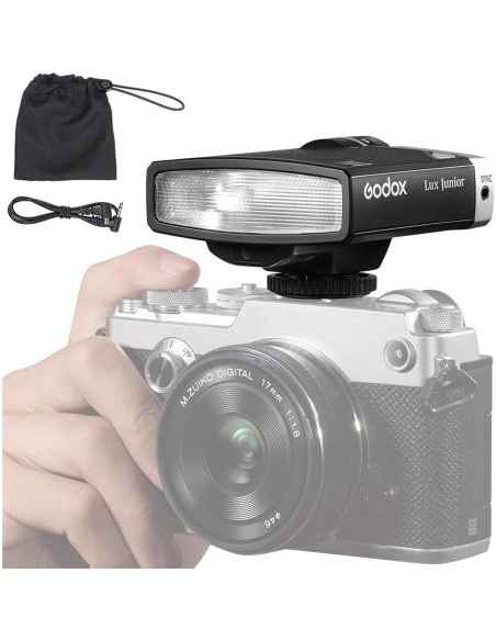 Flash de Cámara Godox Lux Junior GN12 6000K Compatible Canon Nikon Flash de Cámara Godox Lux Junior GN12 6000K Compatible Canon Nikon