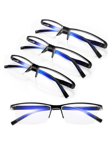 Paquete de 4 Gafas de Lectura 2.5 con Bloqueo Luz Azul