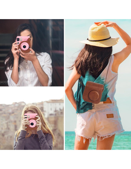 Funda Protectora MOSISO para Cámara Instax Mini SE Cuero PU Funda Protectora MOSISO para Cámara Instax Mini SE Cuero PU