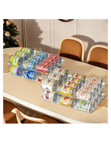 Organizador de Latas 3x2 Jsyrjing para Despensa - 48 Latas