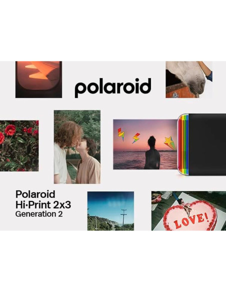 Cartucho de papel fotográfico Polaroid Hi-Print 2x3, 40 fotos Cartucho de papel fotográfico Polaroid Hi-Print 2x3, 40 fotos