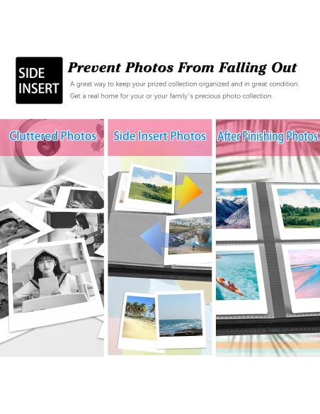 Álbum de fotos Rekeen 288 bolsillos para Instax Square Álbum de fotos Rekeen 288 bolsillos para Instax Square