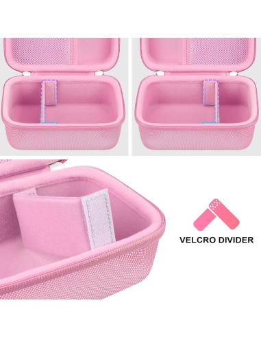 Funda para Cámara Infantil BOVKE Rosa con Bolsillo y Asa