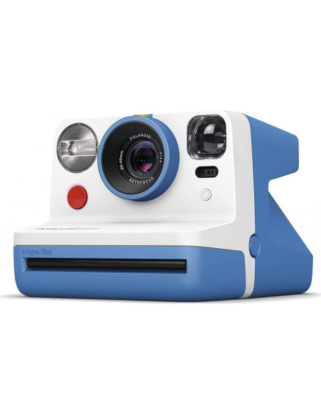 Cámara Instantánea I-Type Polaroid Now Azul PRD9030 con Película Cámara Instantánea I-Type Polaroid Now Azul PRD9030 con Película