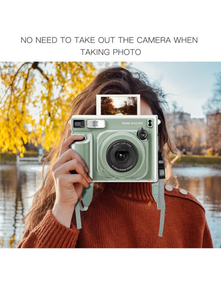 Funda Protectora Transparente Fujifilm Instax Wide 400 con Correa Funda Protectora Transparente Fujifilm Instax Wide 400 con Correa