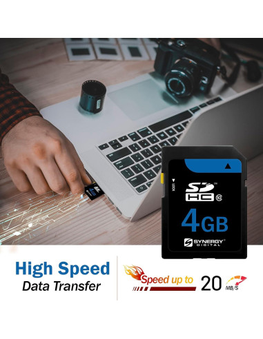 Tarjeta de Memoria SDHC Synergy Digital 4GB Clase 10 20MB/s