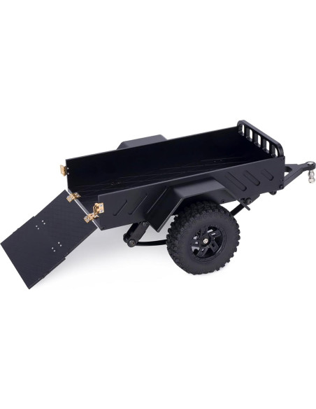 Remolque RC AMK 360g Aluminio CNC 1/18 1/24 Negro Remolque RC AMK 360g Aluminio CNC 1/18 1/24 Negro