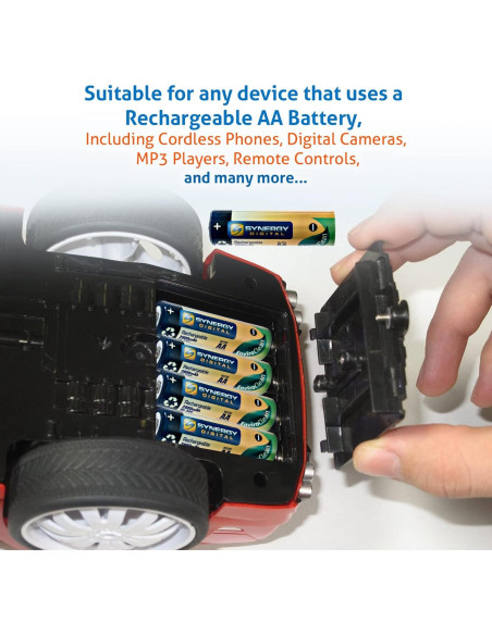 Baterías Recargables AA Synergy Digital 2800mAh Ni-MH 24 Unidades Baterías Recargables AA Synergy Digital 2800mAh Ni-MH 24 Unidades
