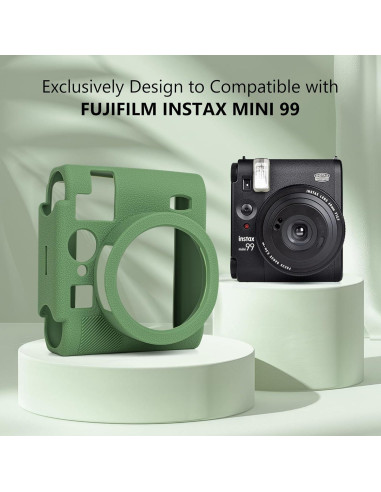 Funda de silicona para cámara Fujifilm Instax Mini 99 - Verde intenso
