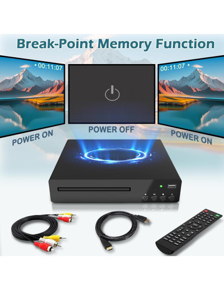 Reproductor de DVD Delleson SE HDMI Full HD 1080p USB Reproductor de DVD Delleson SE HDMI Full HD 1080p USB