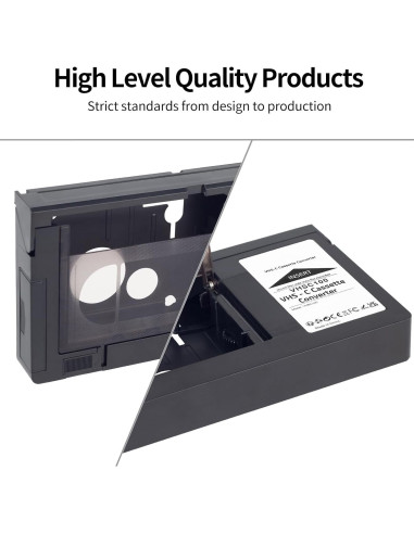 Adaptador de Casete VHS-C Algasan para VCR Estándar