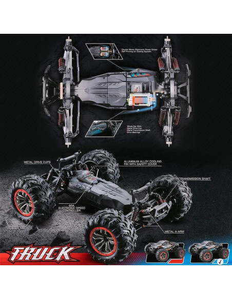 Coche RC 1:10 Xinlehong 9125 46km/h 4WD Todo Terreno Coche RC 1:10 Xinlehong 9125 46km/h 4WD Todo Terreno
