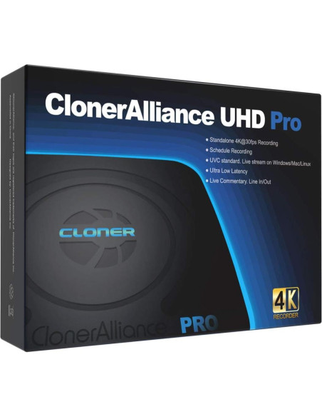 Grabador de Video 4K ClonerAlliance UHD Pro HDMI H.265 Grabador de Video 4K ClonerAlliance UHD Pro HDMI H.265