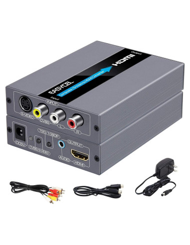 Convertidor RCA S-Video a HDMI EASYCEL 720P/1080P