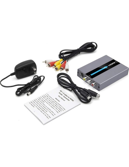 Convertidor RCA S-Video a HDMI EASYCEL 720P/1080P Convertidor RCA S-Video a HDMI EASYCEL 720P/1080P