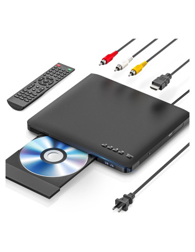 Reproductor de DVD Ultra Delgado MAITE MTDVD-10 Lite HDMI USB