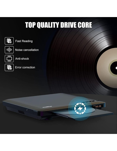 Reproductor de DVD Ultra Delgado MAITE MTDVD-10 Lite HDMI USB Reproductor de DVD Ultra Delgado MAITE MTDVD-10 Lite HDMI USB
