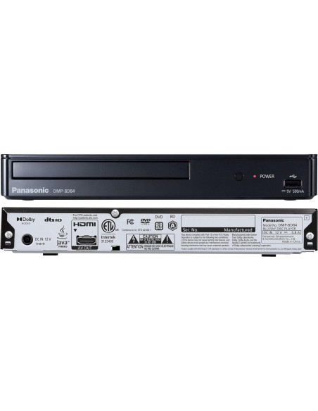 Reproductor Blu Ray Panasonic DMP-BD84P-K Full HD Negro Reproductor Blu Ray Panasonic DMP-BD84P-K Full HD Negro