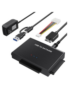 Adaptador USB 3.0 a SATA e IDE Yinuocheng, 2.5" y 3.5"