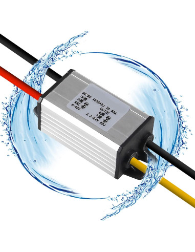 Convertidor DC-DC DORHEA 8-40V a 3-24V 3A a prueba de agua