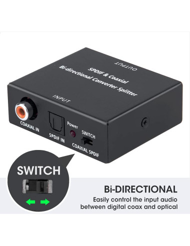 Convertidor de Audio Digital Bidireccional ROOFULL RFOCDC-B2