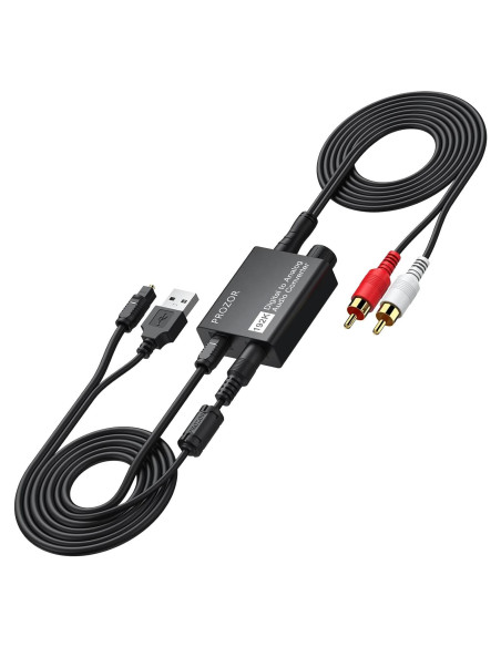 Convertidor de Audio Digital a Analógico PROZOR DAC 192kHz RCA 3.5mm Convertidor de Audio Digital a Analógico PROZOR DAC 192kHz RCA 3.5mm