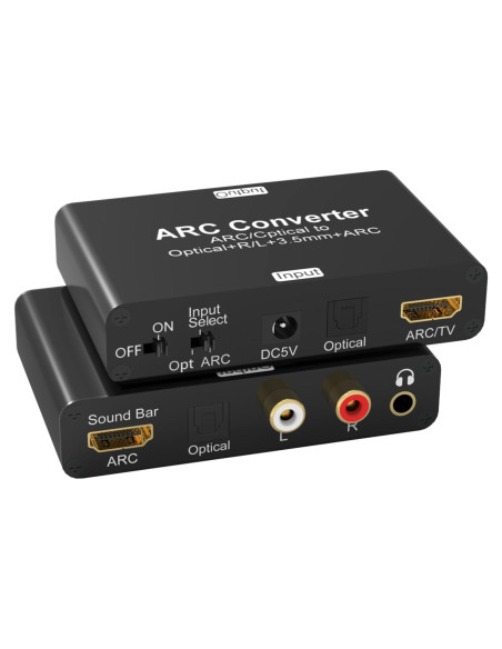 Convertidor de Audio HDMI ARC Tendak DAC 3.5mm y Óptico Convertidor de Audio HDMI ARC Tendak DAC 3.5mm y Óptico